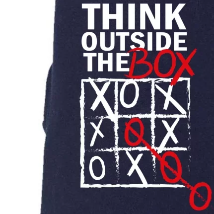 Think Outside The Box Tic Tac Toe Doggie 3-End Fleece Hoodie