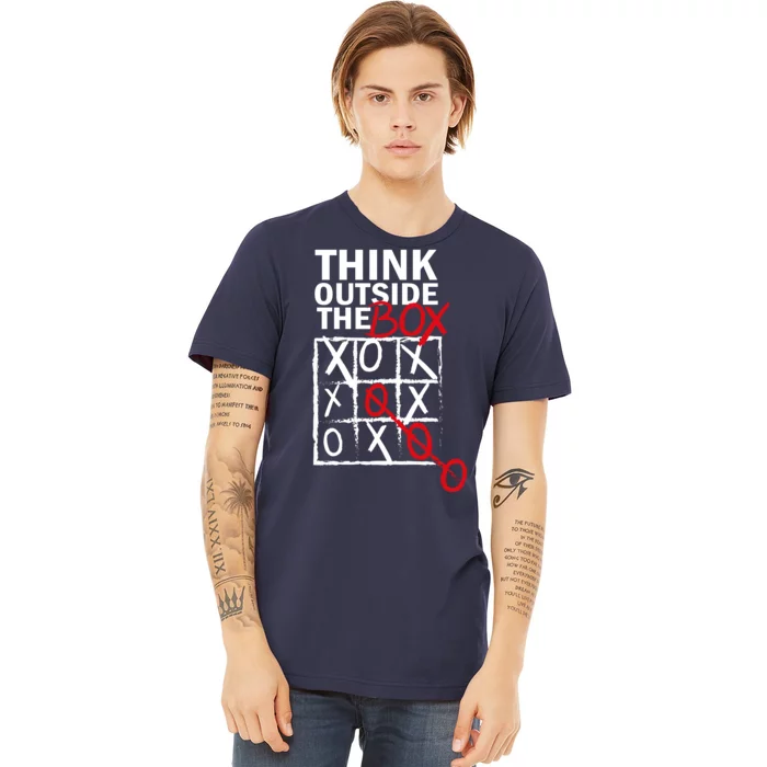 Think Outside The Box Tic Tac Toe Premium T-Shirt