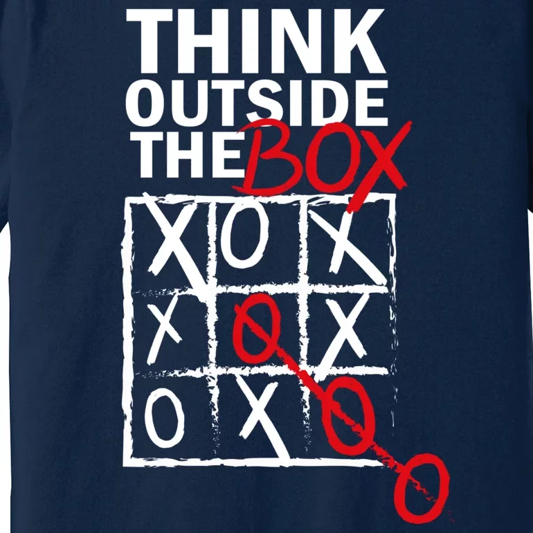 Think Outside The Box Tic Tac Toe Premium T-Shirt