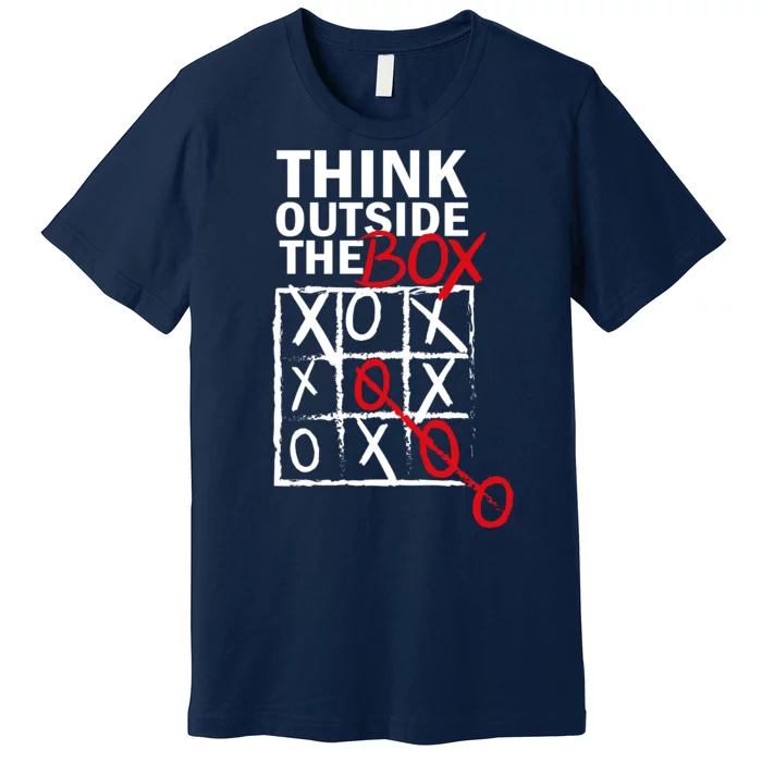 Think Outside The Box Tic Tac Toe Premium T-Shirt