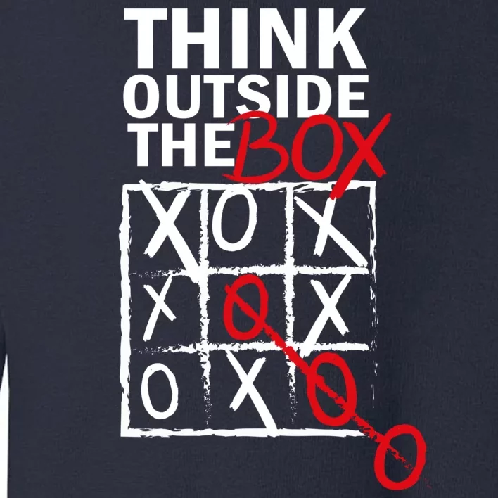 Think Outside The Box Tic Tac Toe Toddler Sweatshirt