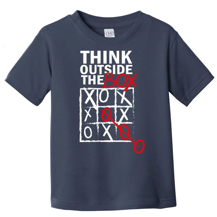 Think Outside The Box Tic Tac Toe Toddler T-Shirt