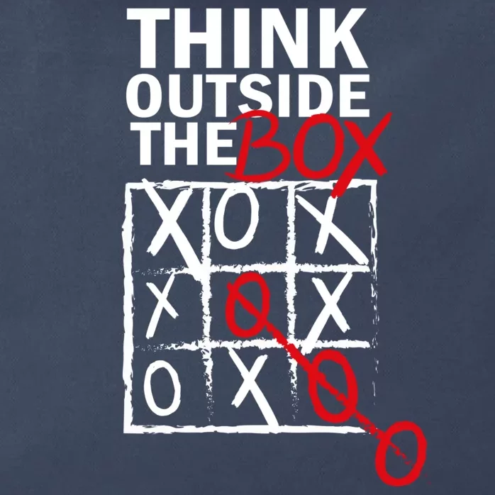 Think Outside The Box Tic Tac Toe Zip Tote Bag