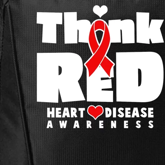 Think Red Heart Disease Awareness City Backpack