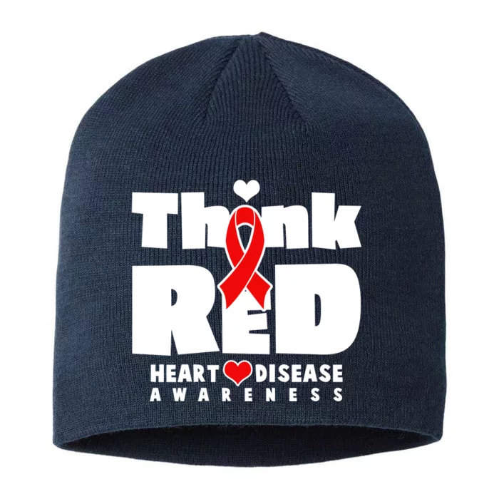 Think Red Heart Disease Awareness 8 1/2in Sustainable Knit Beanie