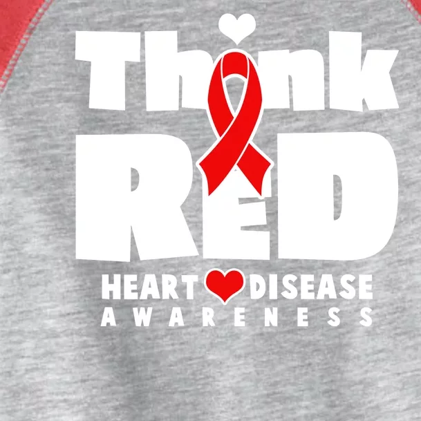 Think Red Heart Disease Awareness Toddler Fine Jersey T-Shirt