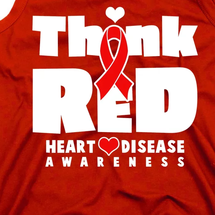 Think Red Heart Disease Awareness Tank Top