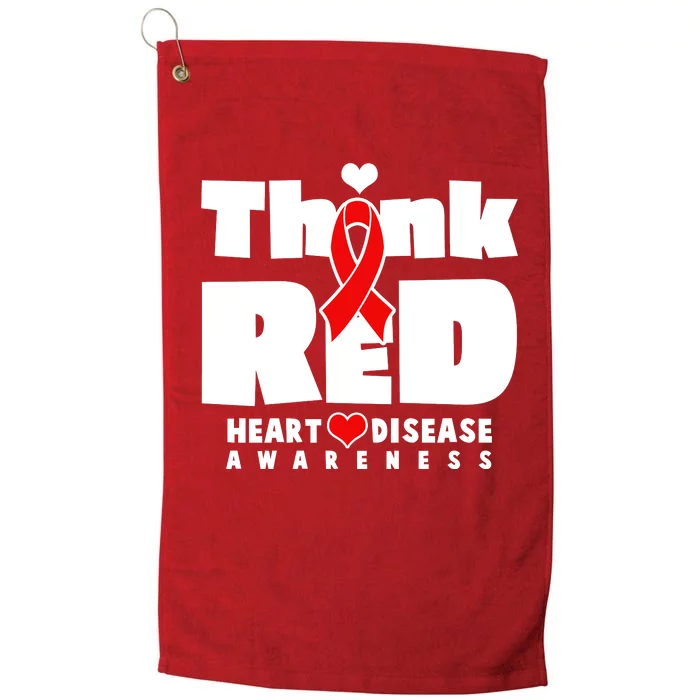 Think Red Heart Disease Awareness Platinum Collection Golf Towel