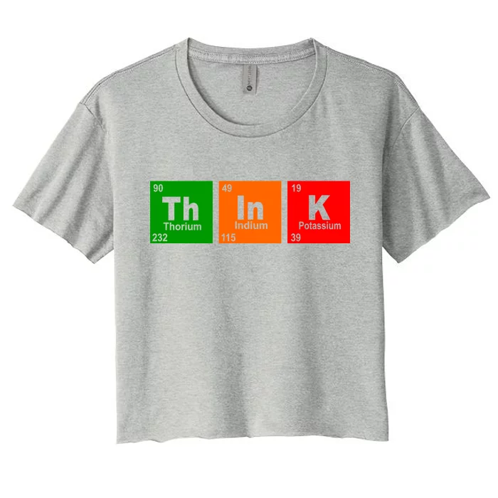 Think Science Periodic Women's Crop Top Tee