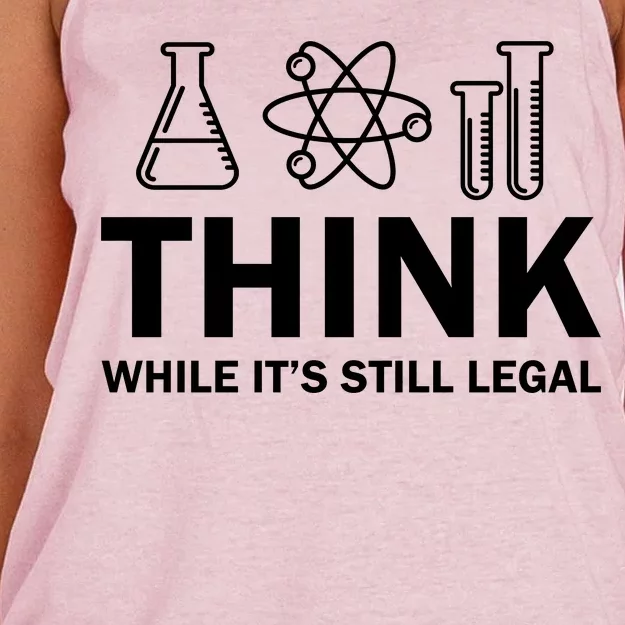 Think While It's Stll Legal Women's Knotted Racerback Tank