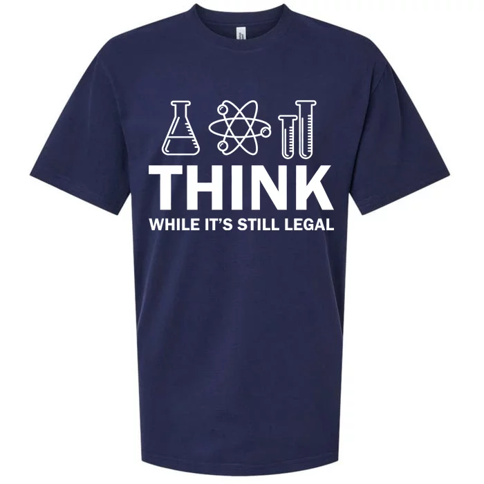 Think While It's Stll Legal Sueded Cloud Jersey T-Shirt