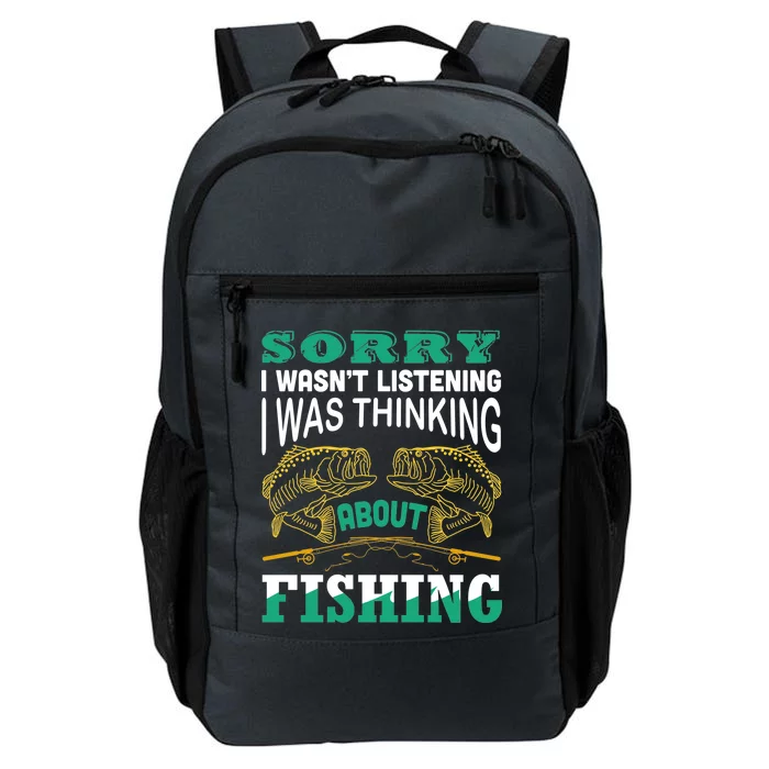 Thinking About Fishing Funny Daily Commute Backpack