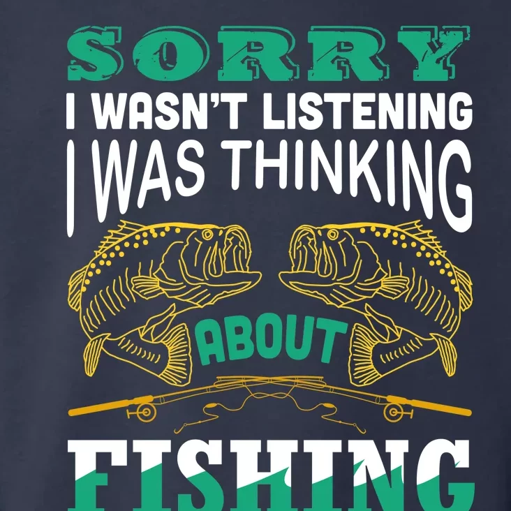 Thinking About Fishing Funny Toddler Hoodie