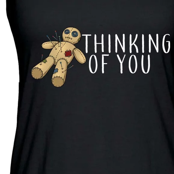 Thinking of You Voodoo Doll Ladies Essential Flowy Tank