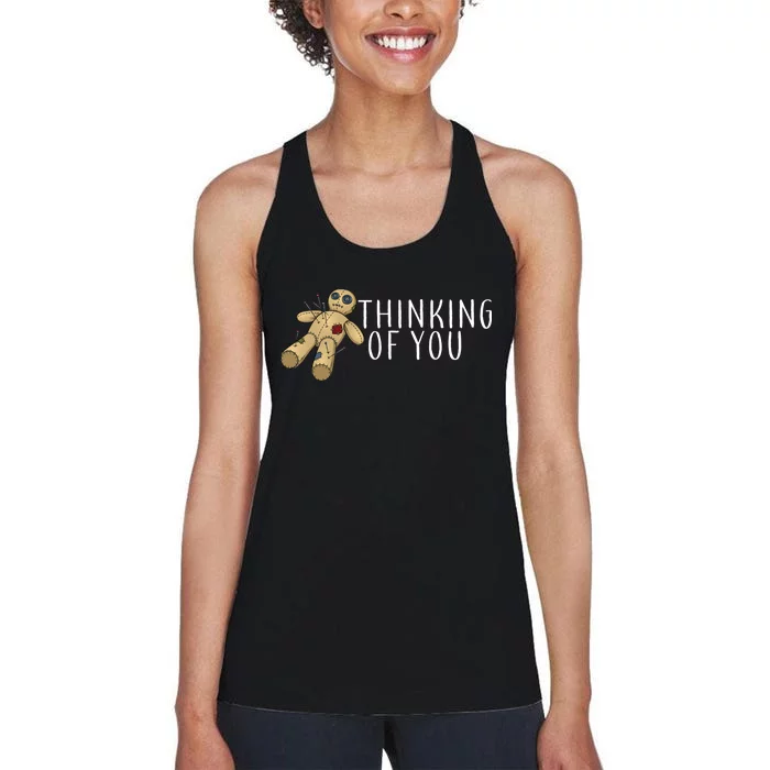 Thinking of You Voodoo Doll Women's Racerback Tank