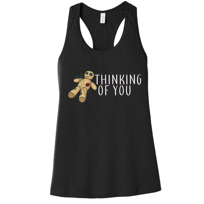 Thinking of You Voodoo Doll Women's Racerback Tank