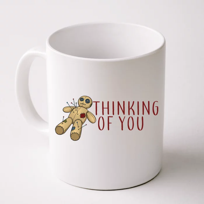 Thinking of You Voodoo Doll Front & Back Coffee Mug