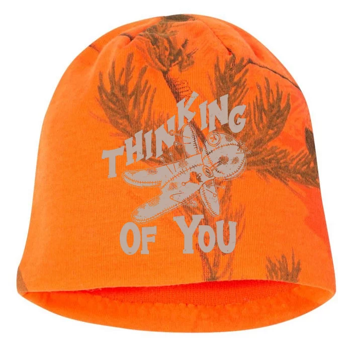 Thinking Of You Voodoo Doll Funny Kati - Camo Knit Beanie