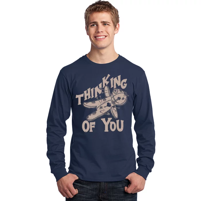 Thinking Of You Voodoo Doll Funny Long Sleeve Shirt