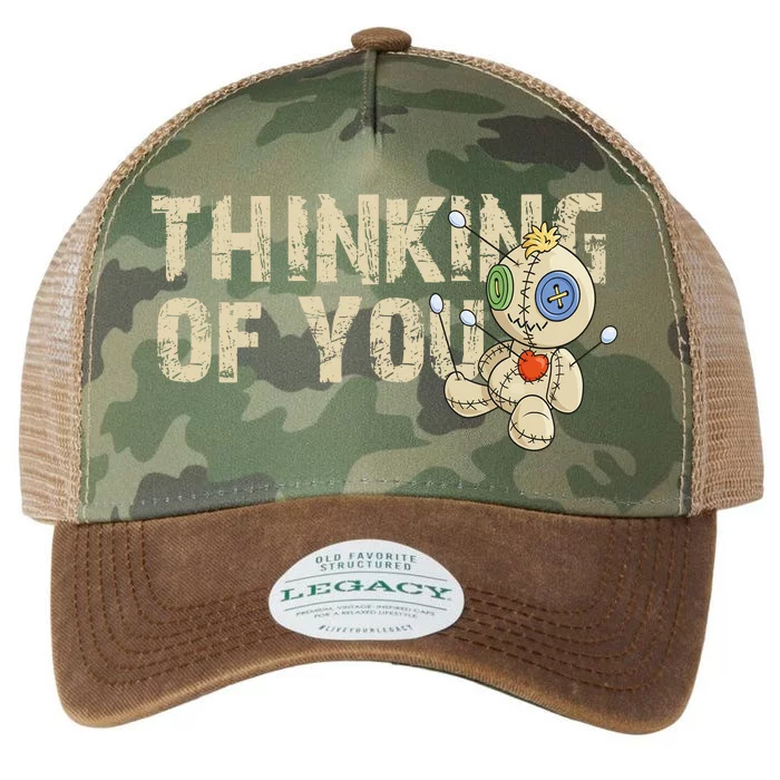 Thinking Of You Voodoo Doll Funny Meme Legacy Tie Dye Trucker Hat