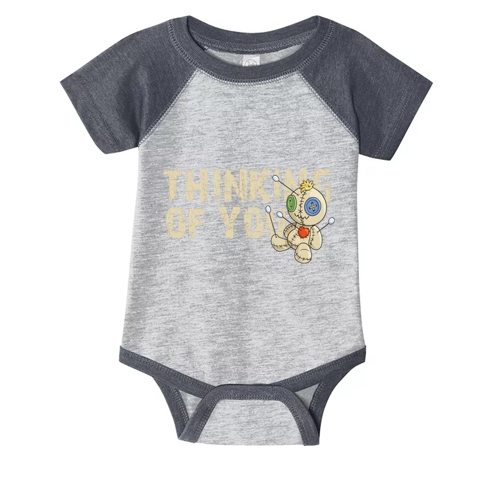 Thinking Of You Voodoo Doll Funny Meme Infant Baby Jersey Bodysuit