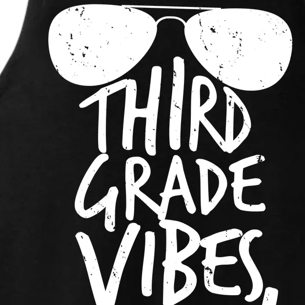 Third Grade Vibes Only Ladies Tri-Blend Wicking Tank