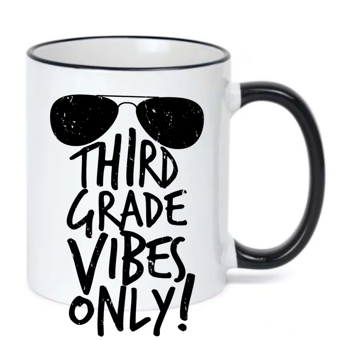 Third Grade Vibes Only Black Color Changing Mug