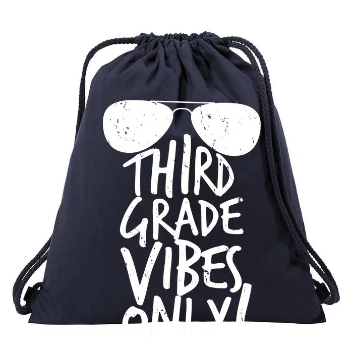 Third Grade Vibes Only Drawstring Bag