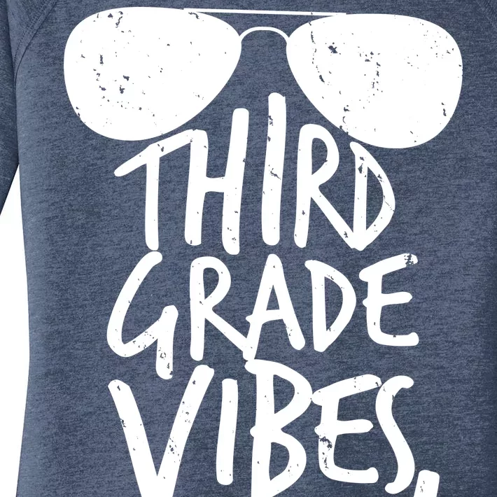 Third Grade Vibes Only Women's Perfect Tri Tunic Long Sleeve Shirt