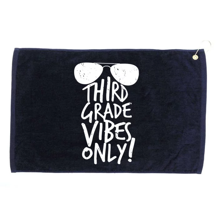 Third Grade Vibes Only Grommeted Golf Towel