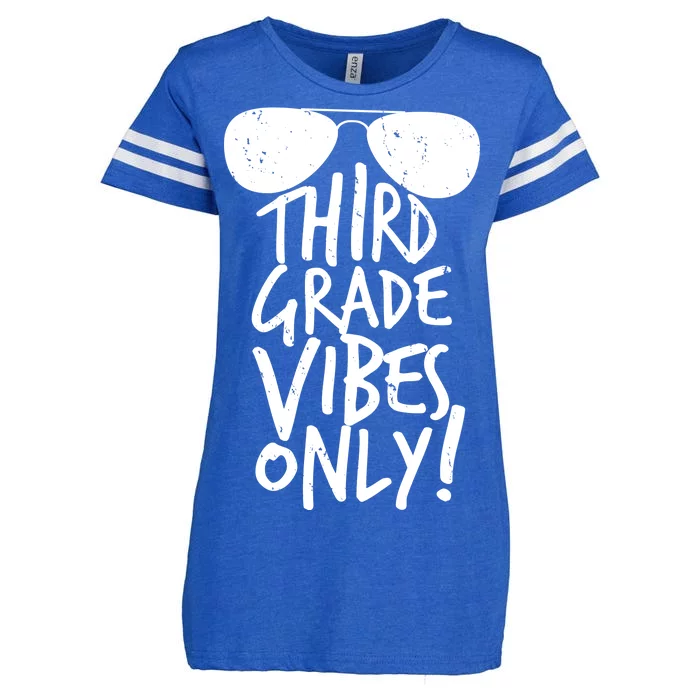 Third Grade Vibes Only Enza Ladies Jersey Football T-Shirt