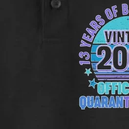 Thirteen 13 Years of Being Awesome Officially QuaranTeenager Dry Zone Grid Performance Polo