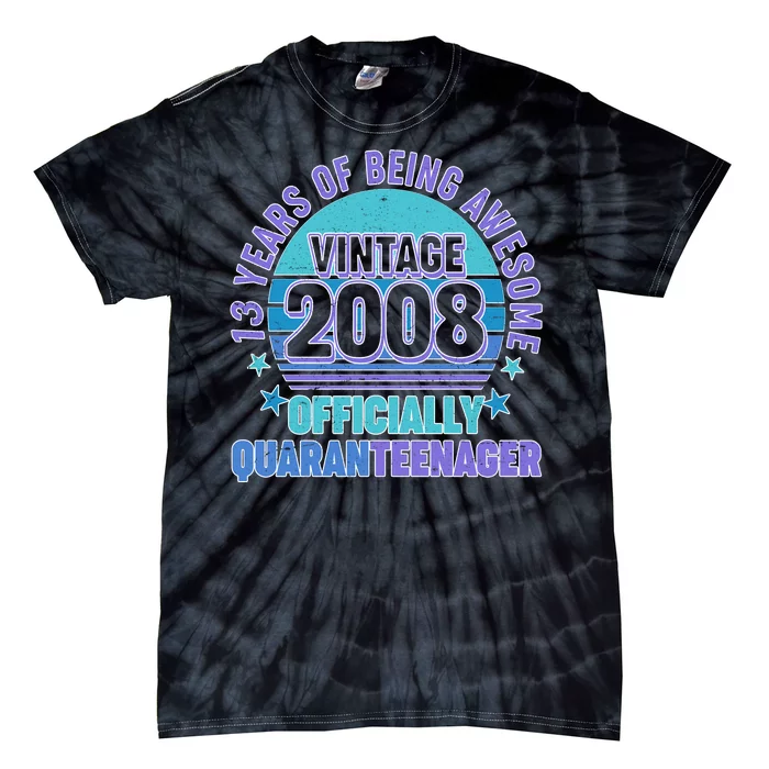 Thirteen 13 Years of Being Awesome Officially QuaranTeenager Tie-Dye T-Shirt