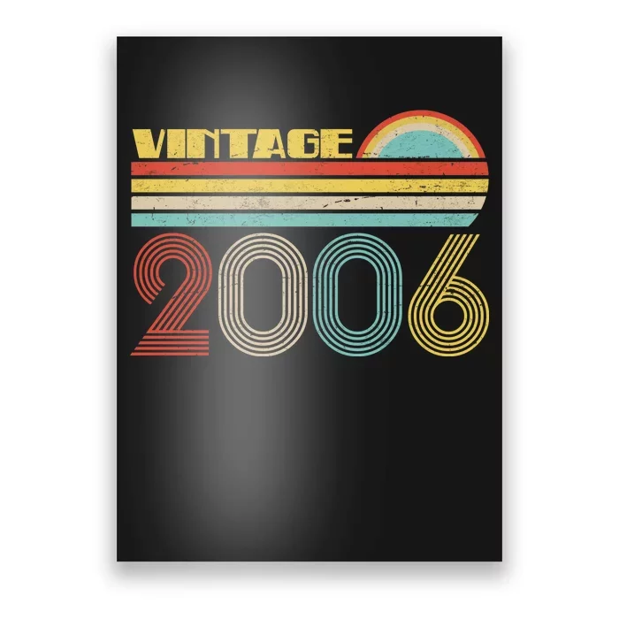 Thirteen Years Old Vintage 2006 13th Birthday Poster