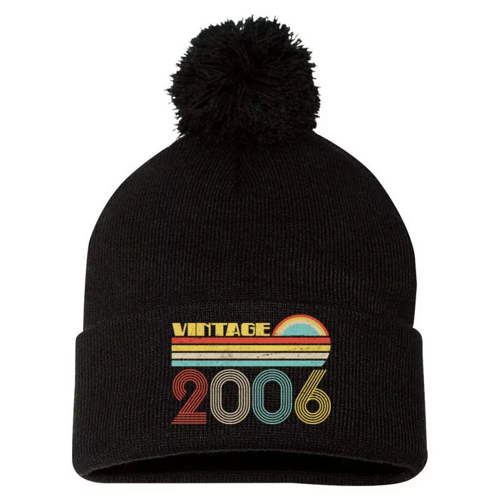 Thirteen Years Old Vintage 2006 13th Birthday Pom Pom 12in Knit Beanie