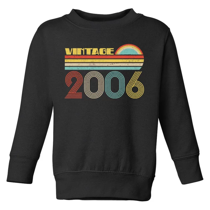 Thirteen Years Old Vintage 2006 13th Birthday Toddler Sweatshirt