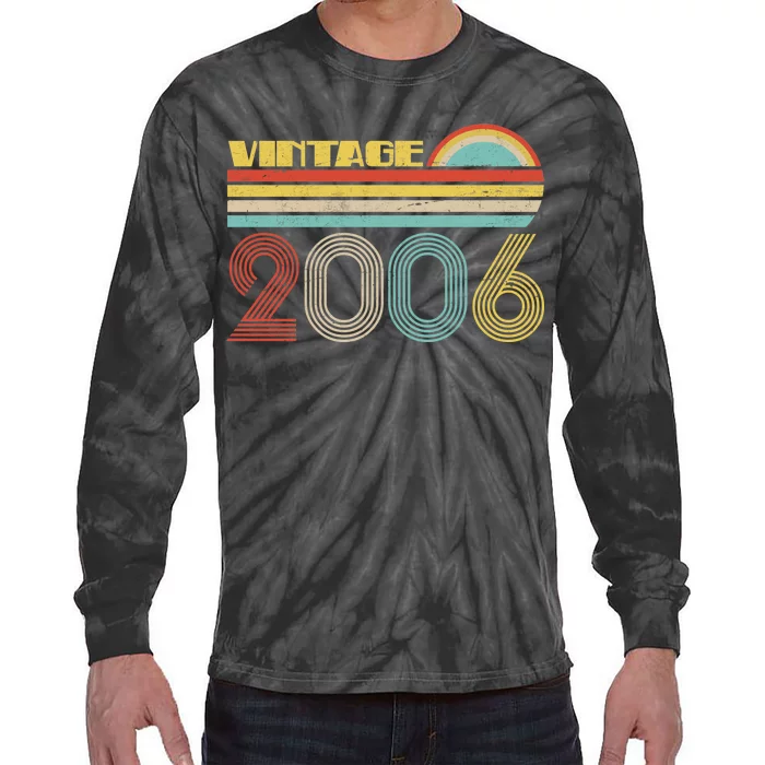 Thirteen Years Old Vintage 2006 13th Birthday Tie-Dye Long Sleeve Shirt