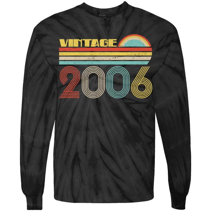 Thirteen Years Old Vintage 2006 13th Birthday Tie-Dye Long Sleeve Shirt