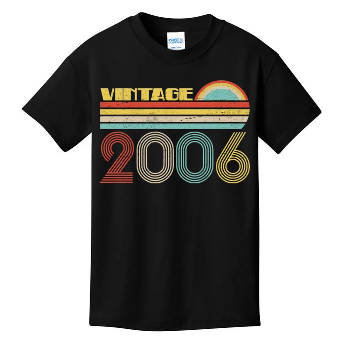 Thirteen Years Old Vintage 2006 13th Birthday Kids T-Shirt