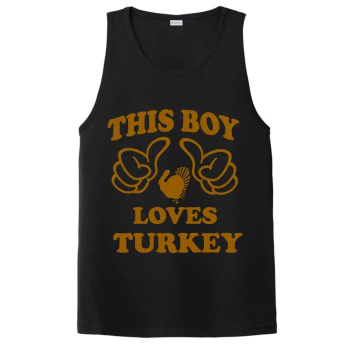 This Boy Loves Turkey Performance Tank