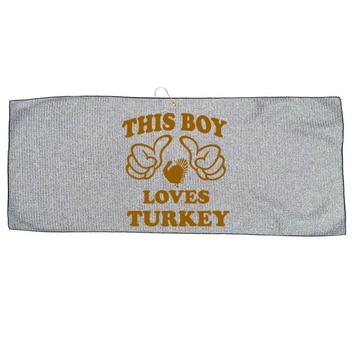 This Boy Loves Turkey Large Microfiber Waffle Golf Towel