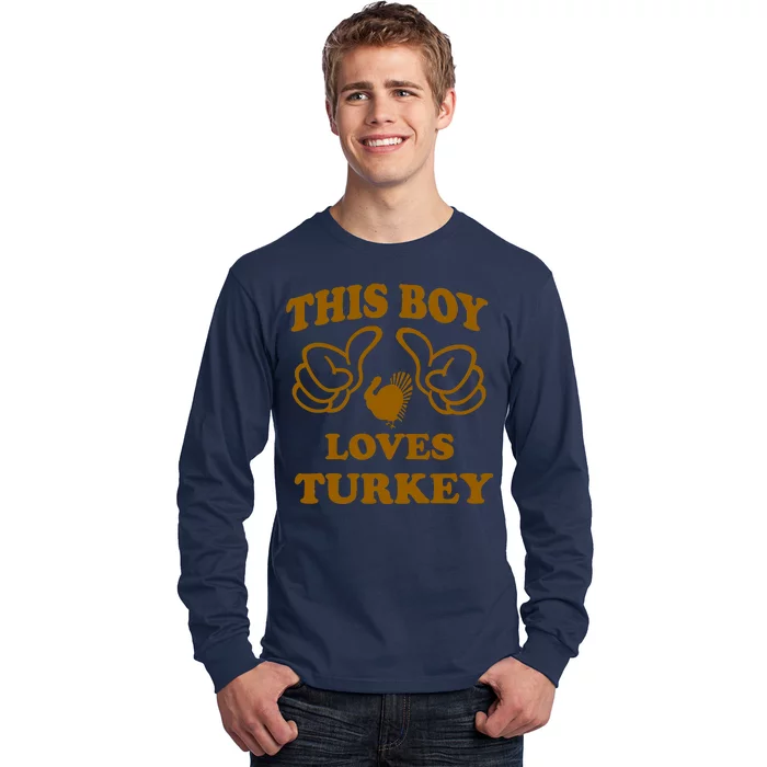 This Boy Loves Turkey Long Sleeve Shirt