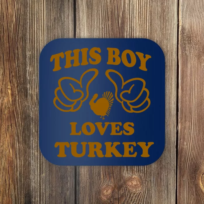 This Boy Loves Turkey Coaster