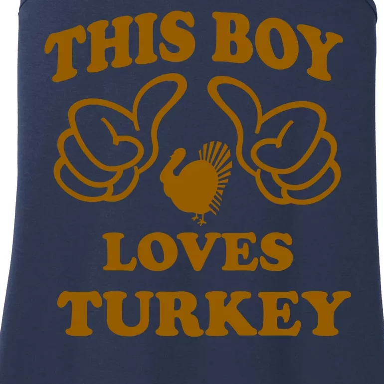 This Boy Loves Turkey Ladies Essential Tank