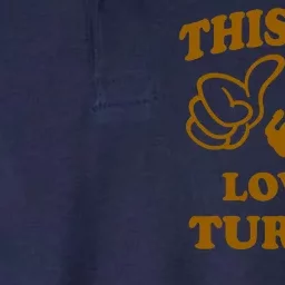 This Boy Loves Turkey Softstyle Adult Sport Polo