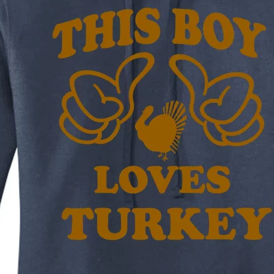 This Boy Loves Turkey Women's Pullover Hoodie