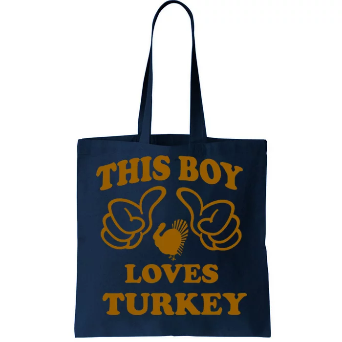 This Boy Loves Turkey Tote Bag