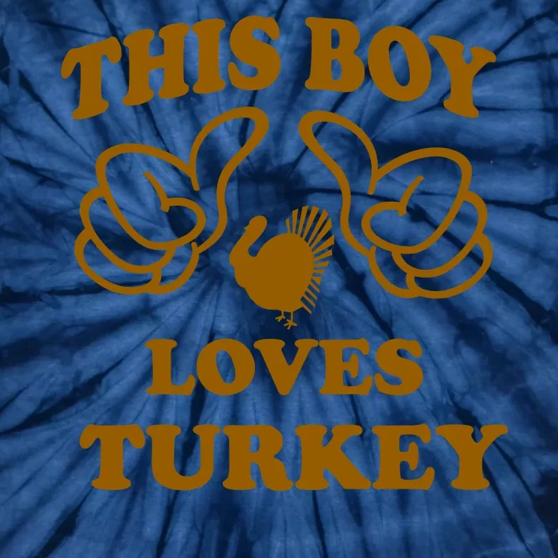 This Boy Loves Turkey Tie-Dye T-Shirt