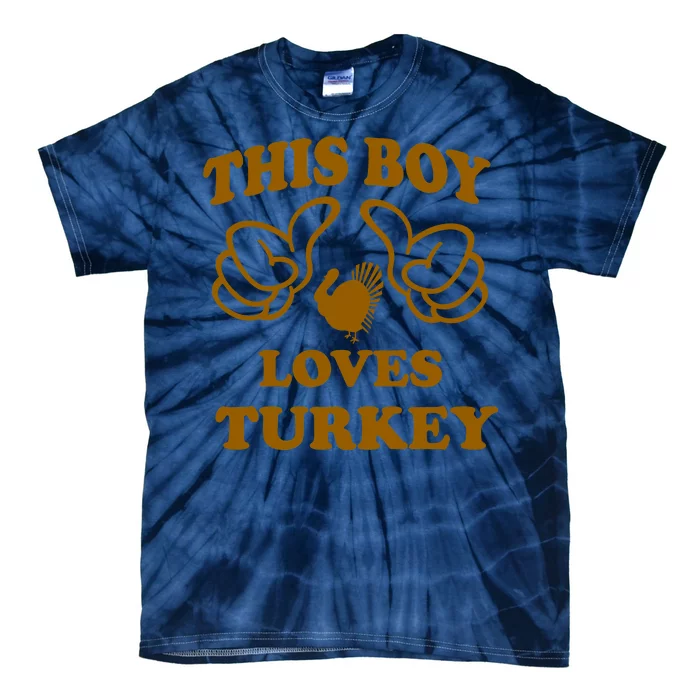 This Boy Loves Turkey Tie-Dye T-Shirt