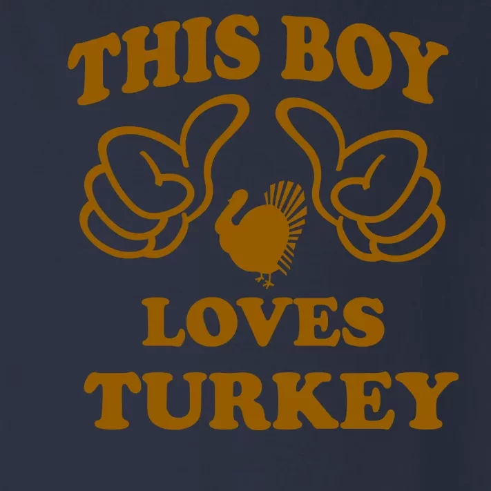 This Boy Loves Turkey Toddler Long Sleeve Shirt